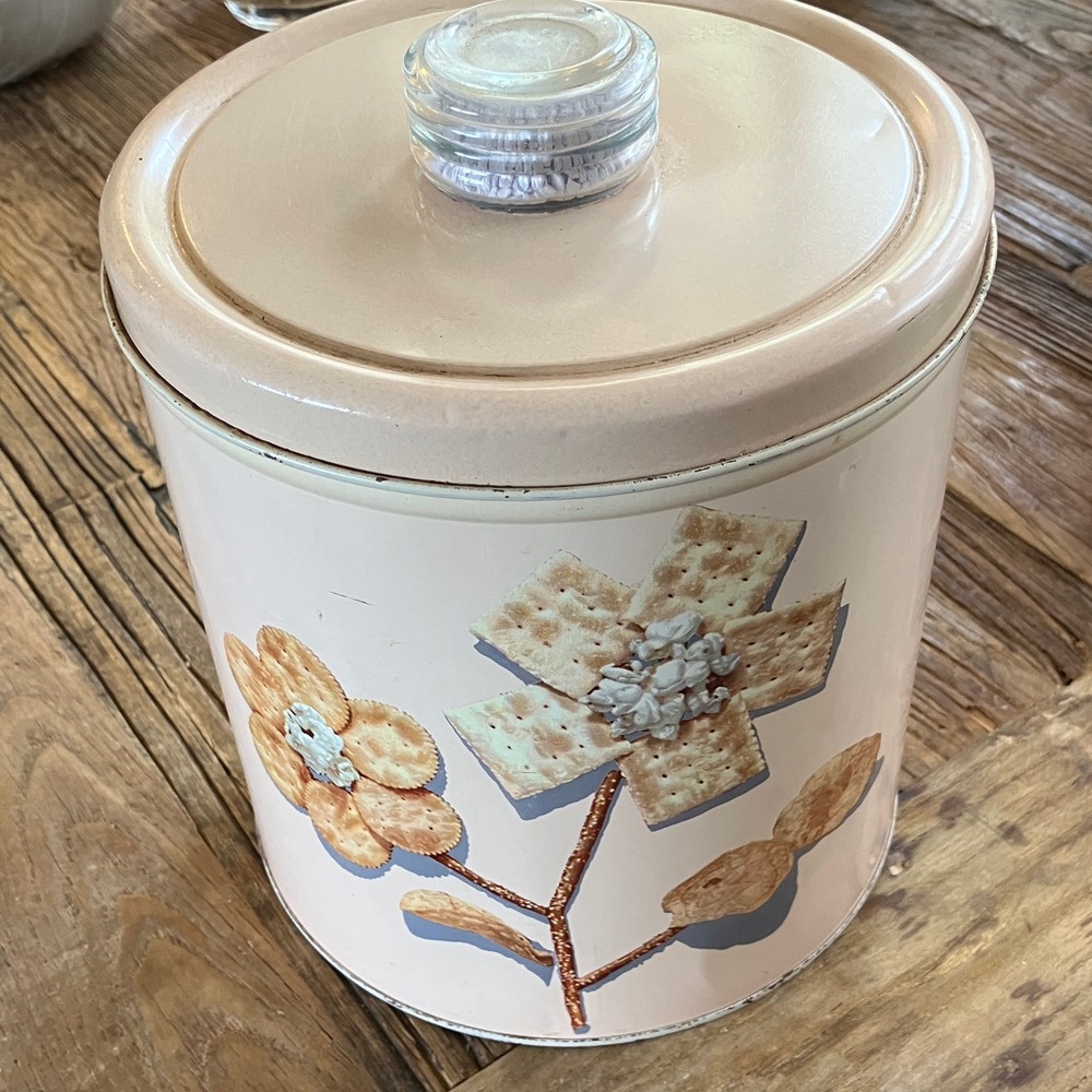 Vintage “Krispy Kan” Food Storage Canister